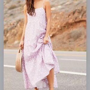 Charlie holiday isabella linen maxi dress